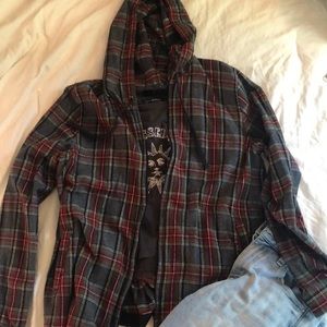 LL Bean Zip-Up Flannel